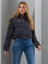 Jaqueta Feminina Nylon Puffer Gola Alta