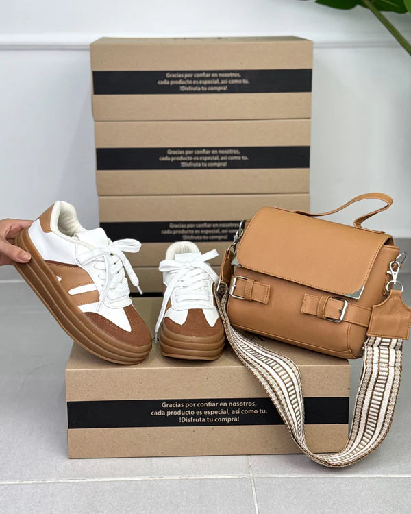 🔥 Compre 1 Tênis Premium + Leve 1 Bolsa Elegante GRÁTIS!