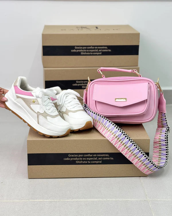 🔥 Compre 1 Tênis Premium + Leve 1 Bolsa Elegante GRÁTIS!