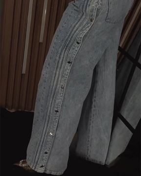 Calça Jeans Diamond Buckle