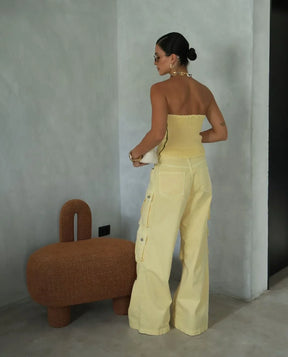 Conjunto 2 Peças Cropped + Calça Cargo - Queima de Estoque