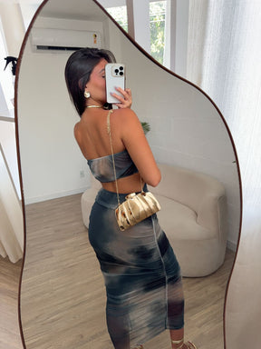 Vestido Tule Degradê