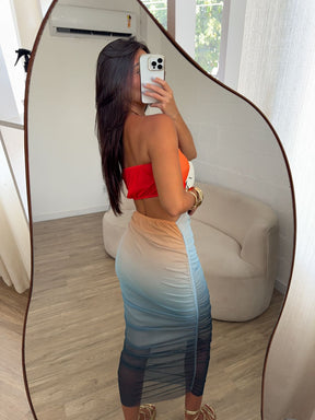 Vestido Tule Degradê