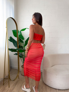 Vestido Tule Degradê