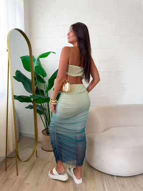 Vestido Tule Degradê