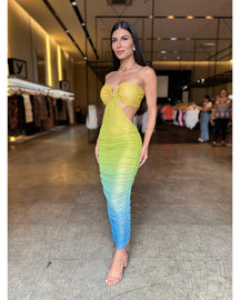 Vestido Tule Degradê